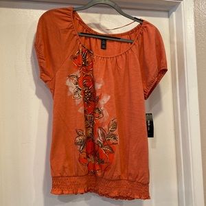 Style & Co Orange Top